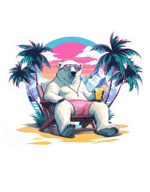Zogi's polar bear mascot — original brand logo for Sarasota shaved ice and lemonade truck