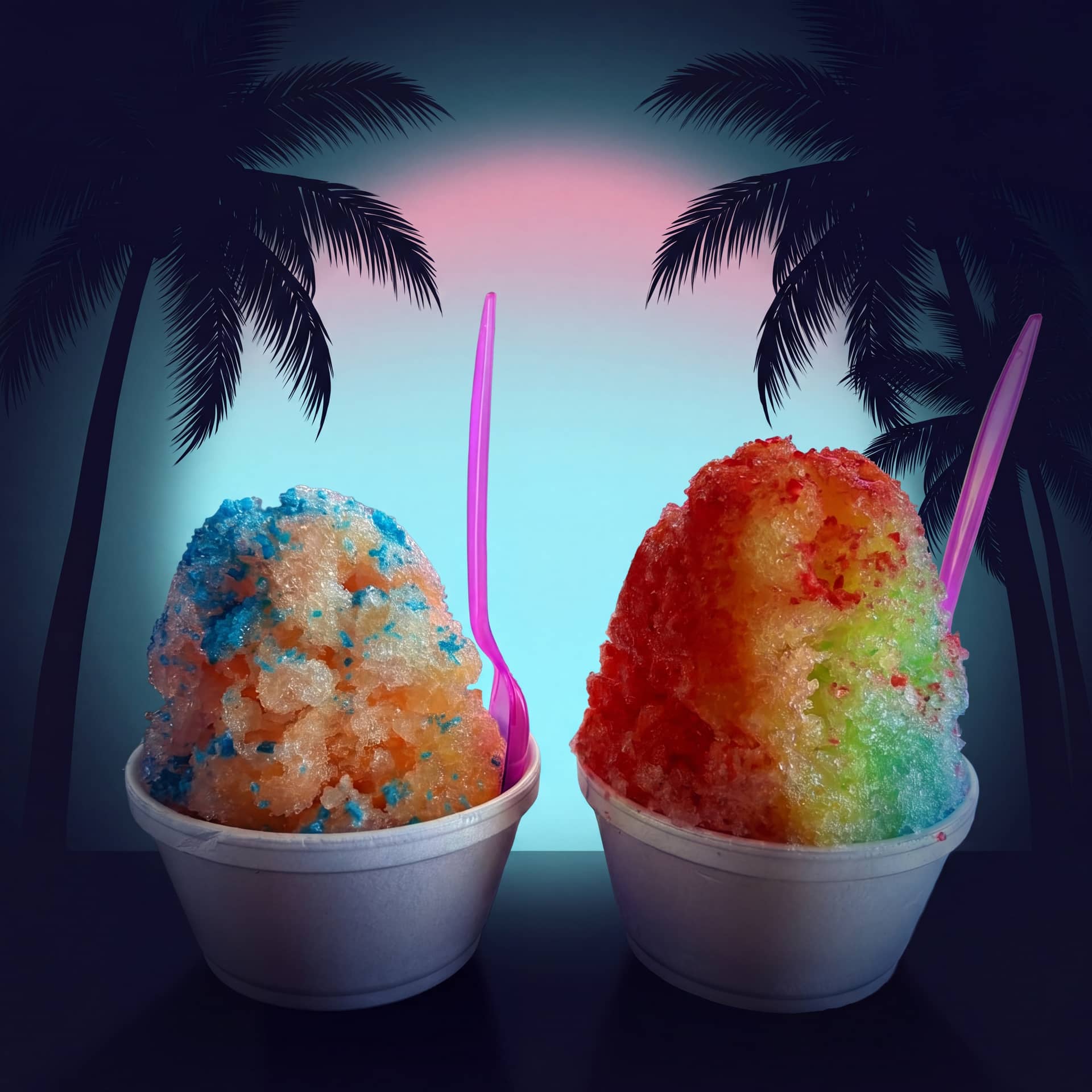 Zogi's rainbow shaved ice